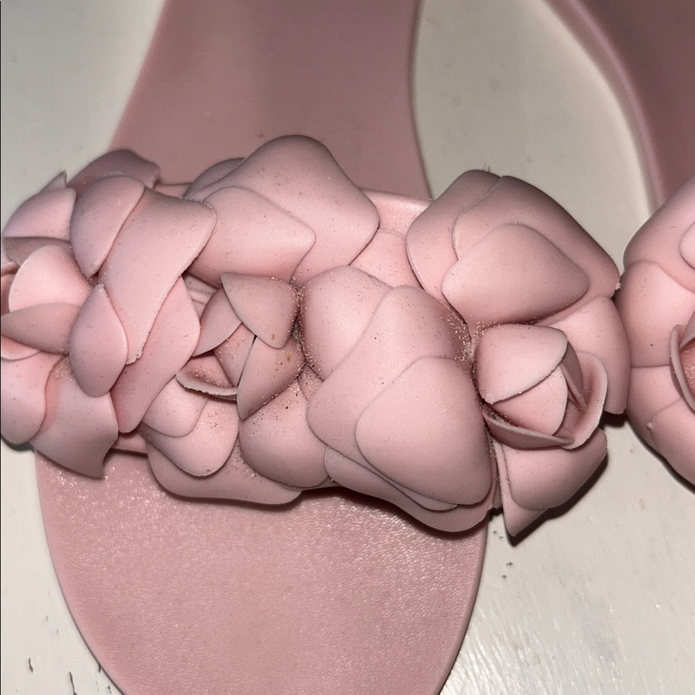 Shade & Shore Women's Mallory Jelly Sandals in soft pink 8 - Picture 2 of 4